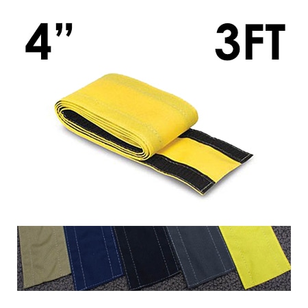 Electriduct Carpet Cable Cover, 3 ft L, 4 in W, 1 Channel, Nylon, Yellow CC-SC-4-3-YL